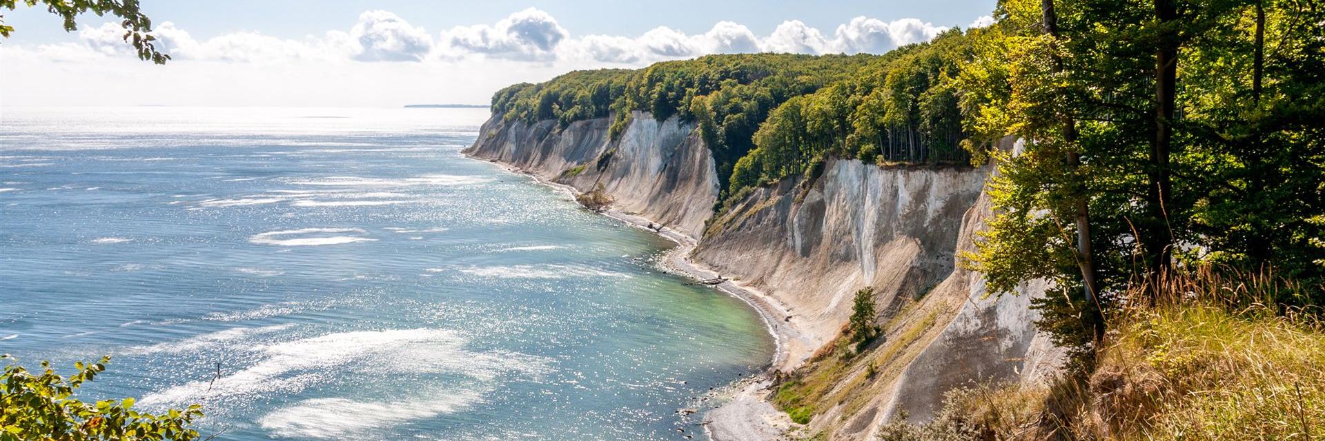 Blick auf die Kreisefelsen Rügen